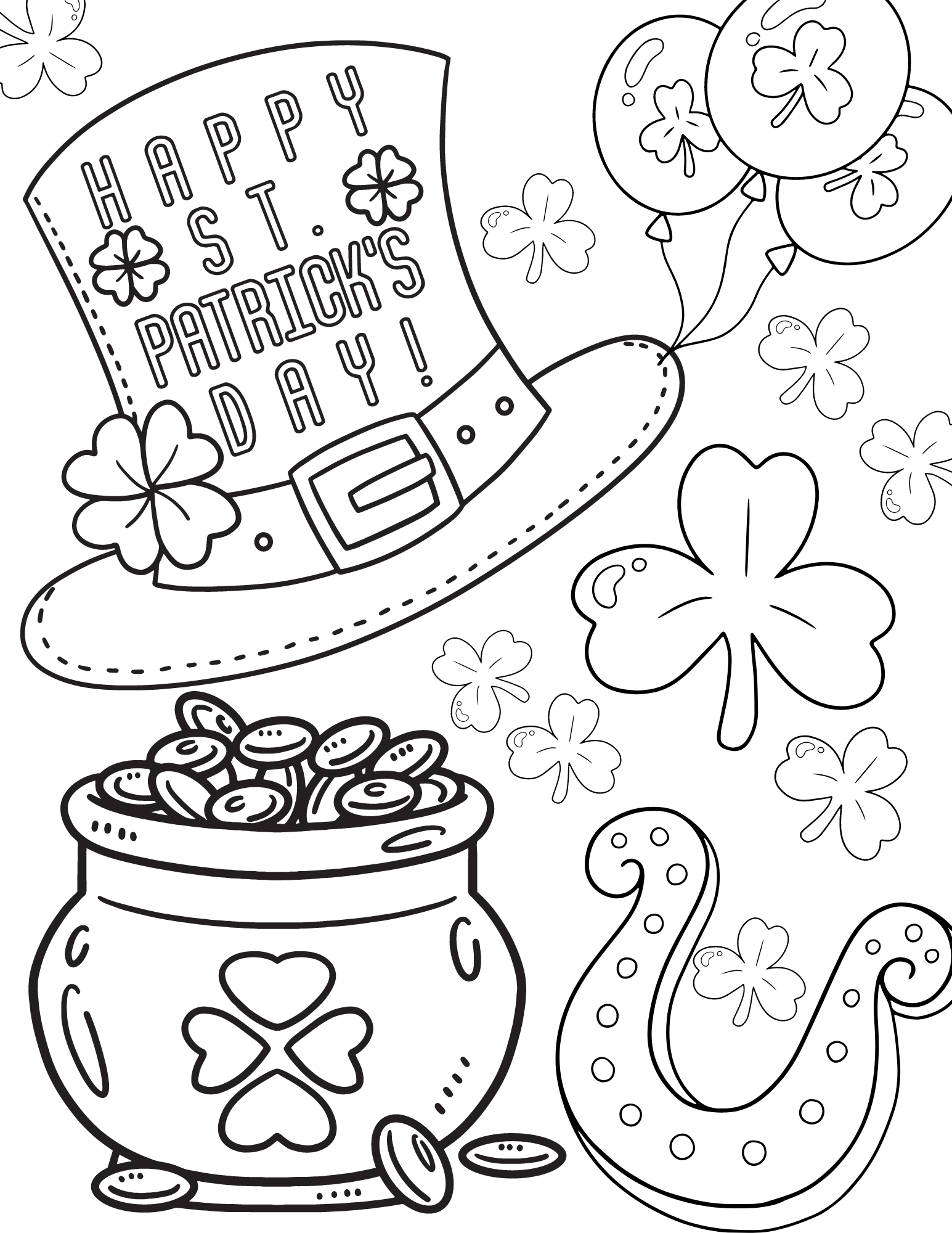 40+ Easy Coloring Pages for Kids to Print