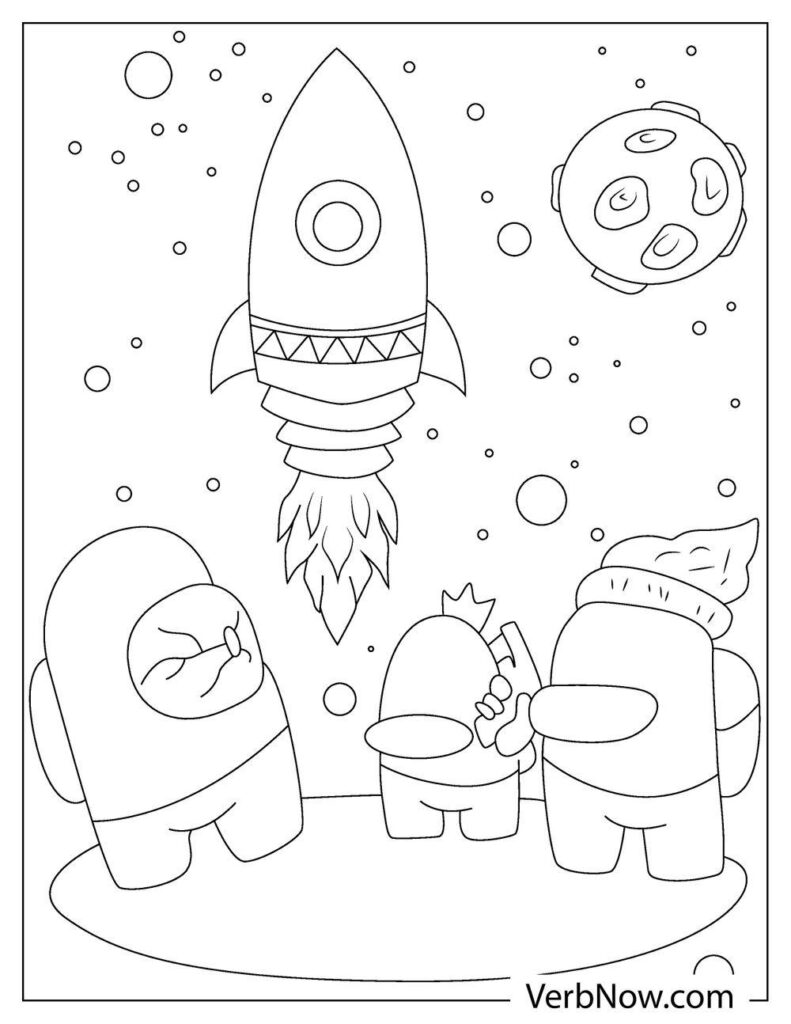 37+ Inspiring Crewmate Coloring Pages Printable