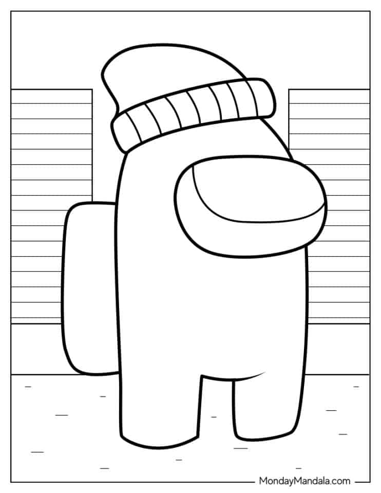 77+ Cheerful Crewmate Coloring Pages Printable