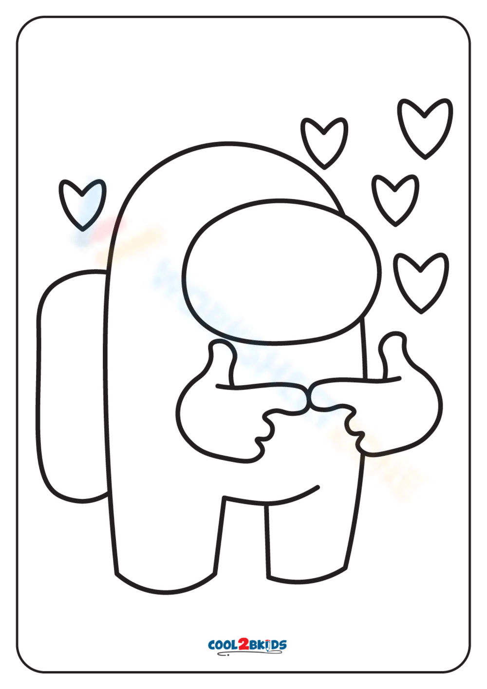 68+ Cute Crewmate Coloring Pages Printable