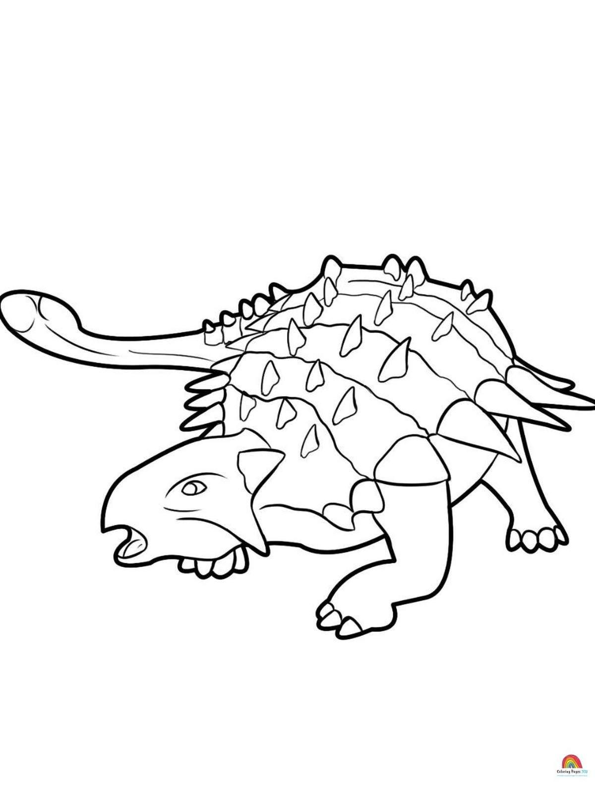 35+ Simple Dinosaur Coloring Pages Detailed