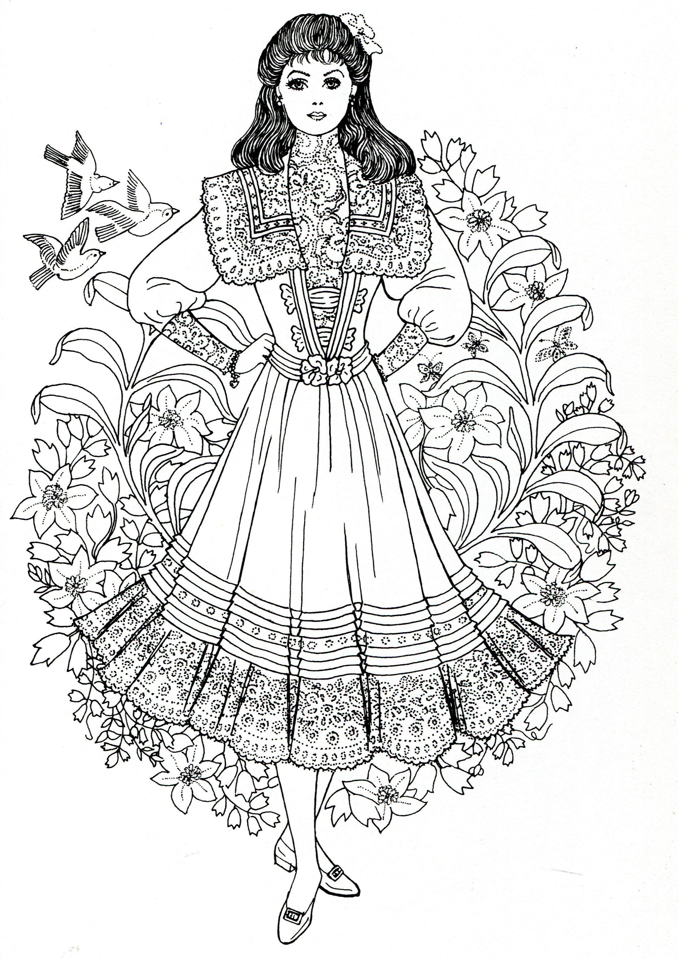 41+ Cute Free Fashion Coloring Pages Art