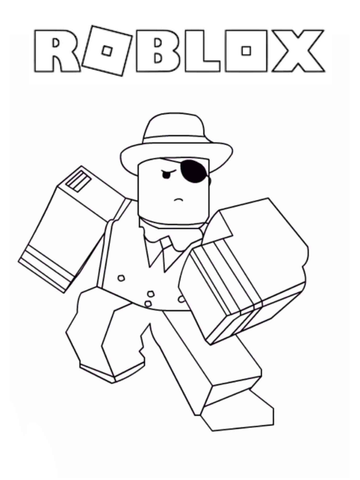 47+ Cute Roblox Coloring Pages Printable