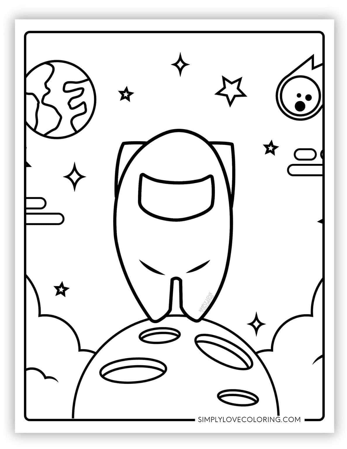 153+ Charming Crewmate Coloring Pages Printable