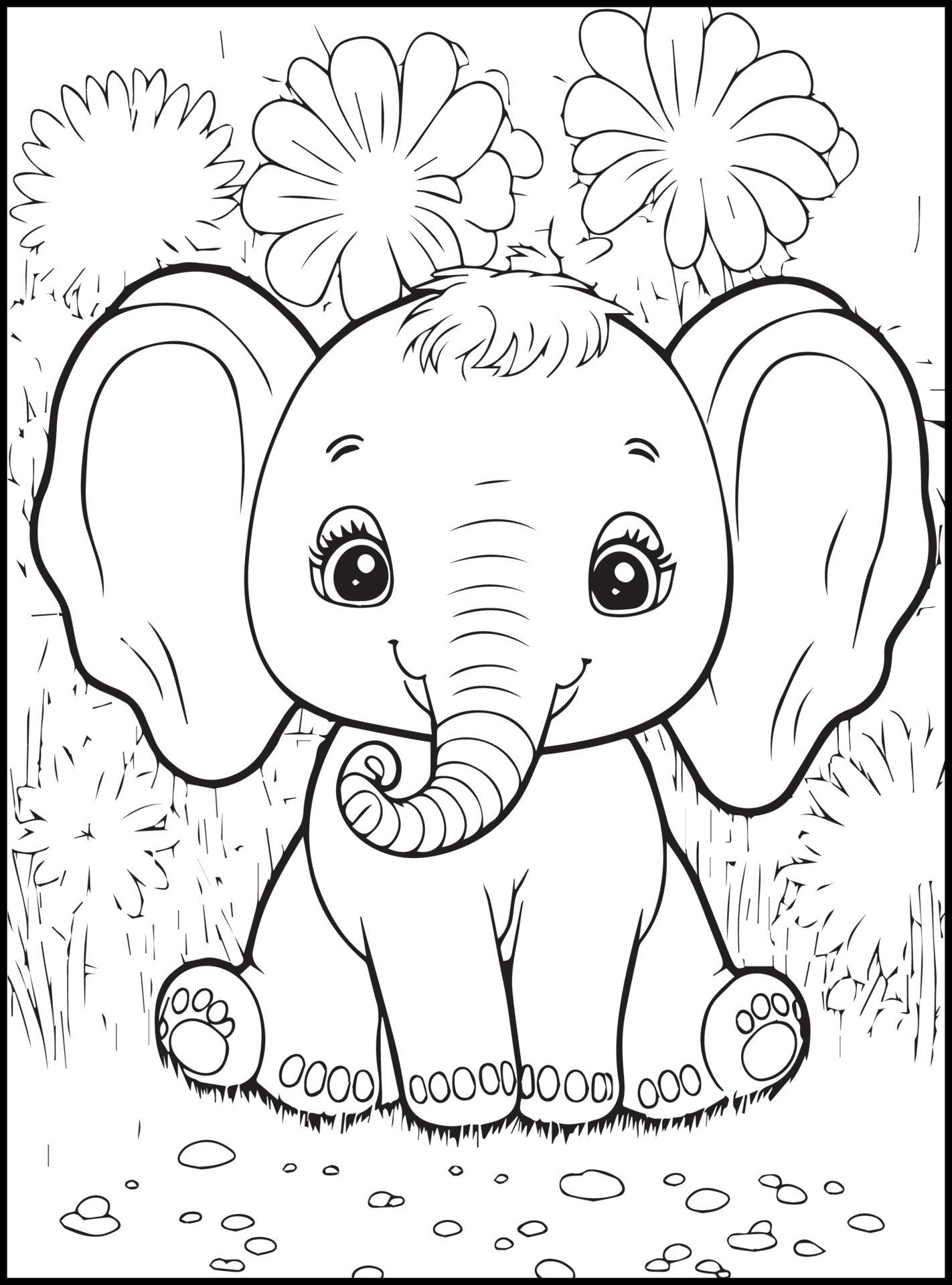 34+ Easy Animal Coloring Pages and Drawing