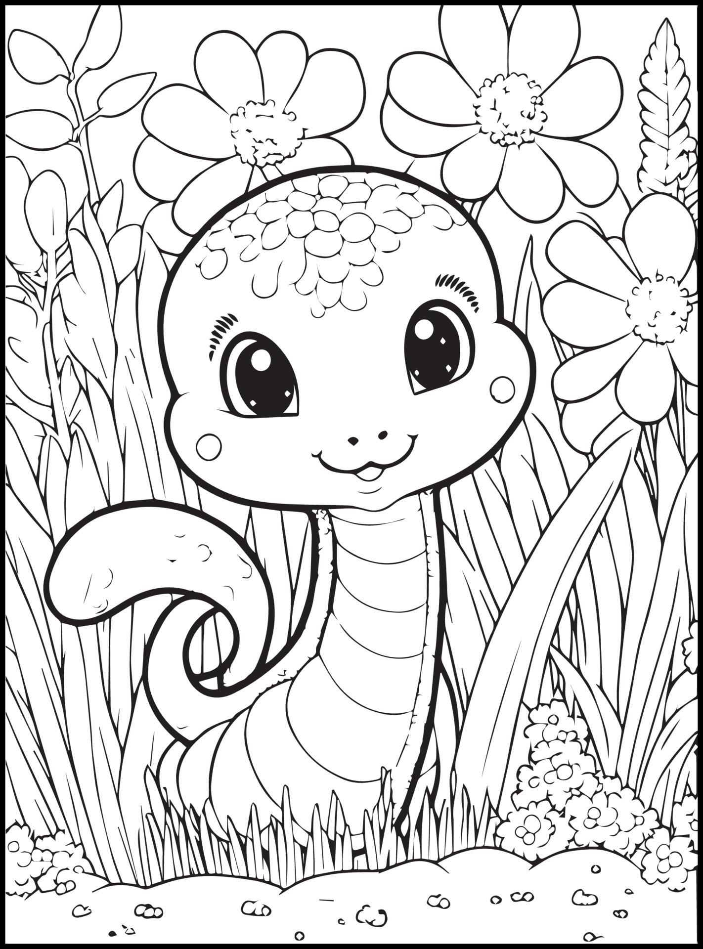 45+ Amazing Animal Coloring Pages Easy