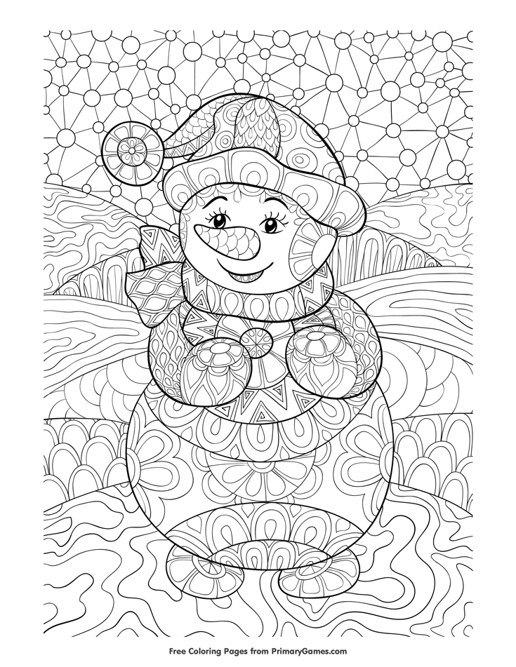 191+ Captivating Winter Activity Coloring Pages Printable