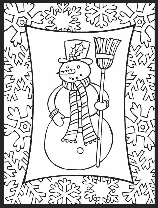 100+ Joyous Winter Activity Coloring Pages Printable