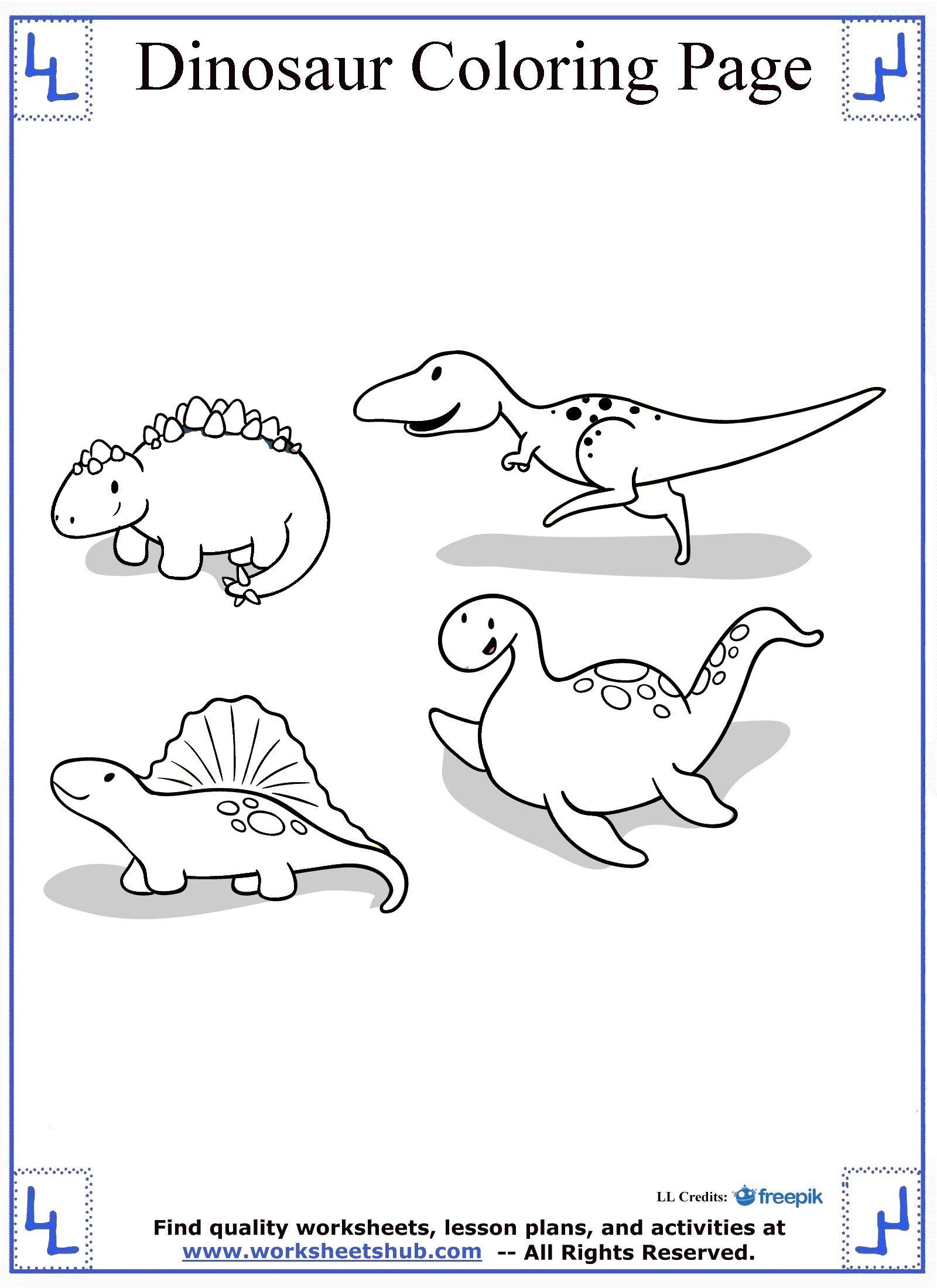 46+ Happy Dinosaur Coloring Pages Art