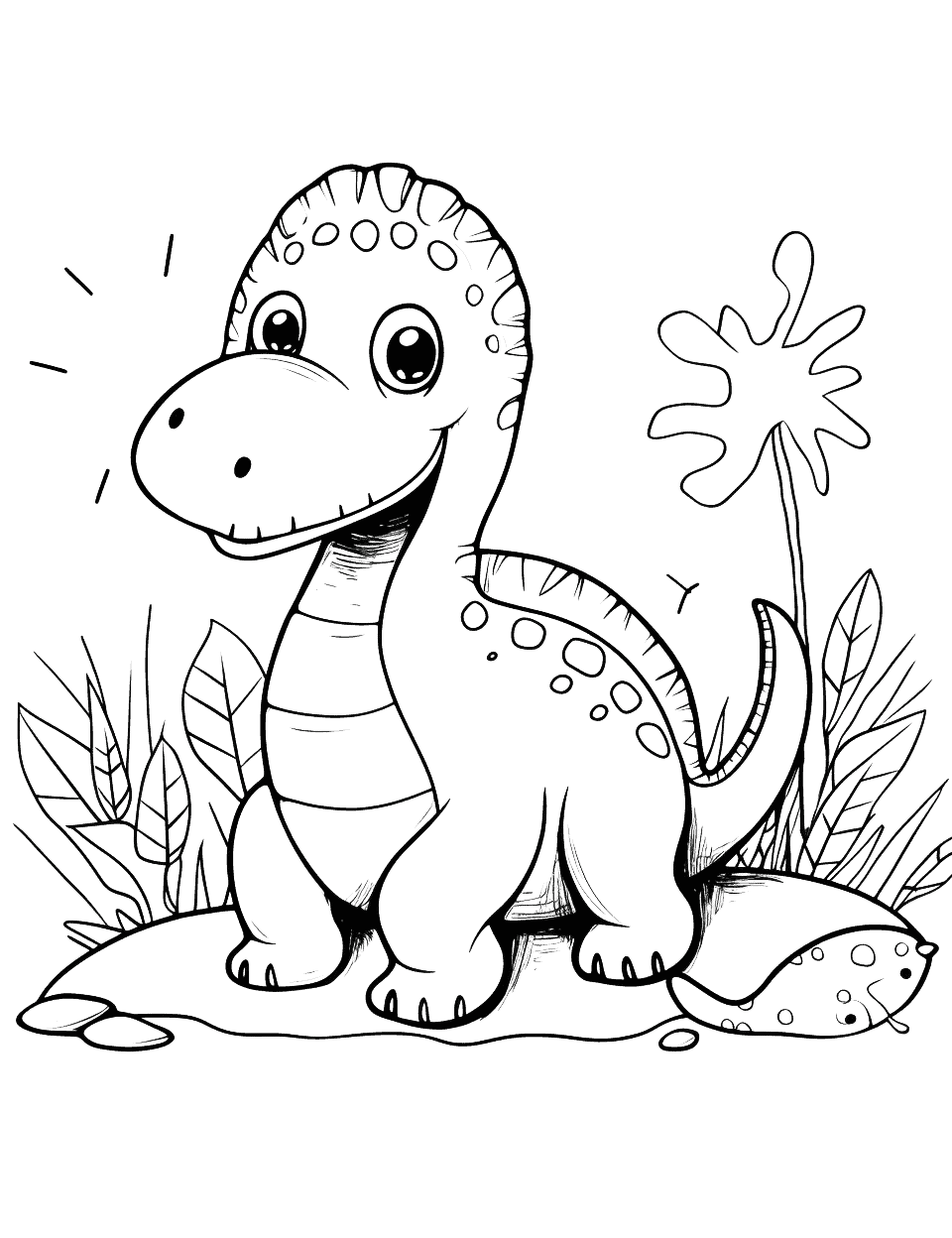 36+ Colorful Dinosaur Coloring Pages for Kids and Adult