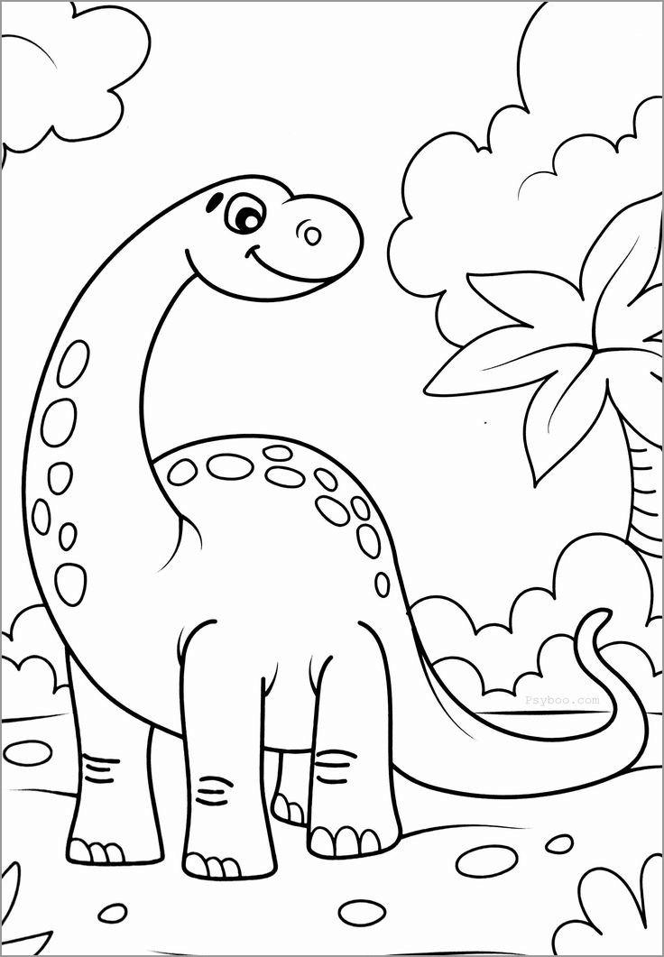 35+ Inspiring Dinosaur Coloring Pages Printable Sheets