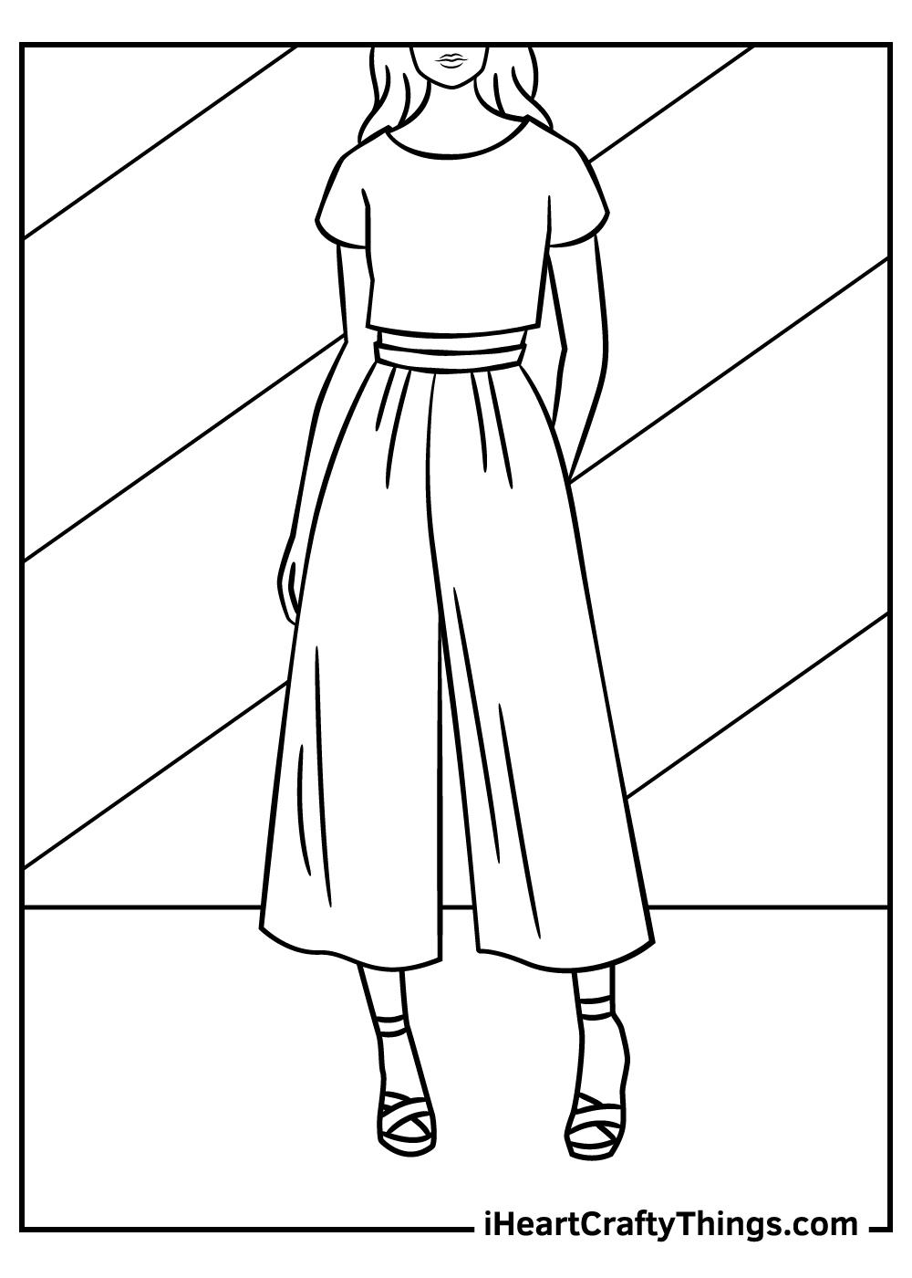 40+ Free Free Fashion Coloring Pages Realistic