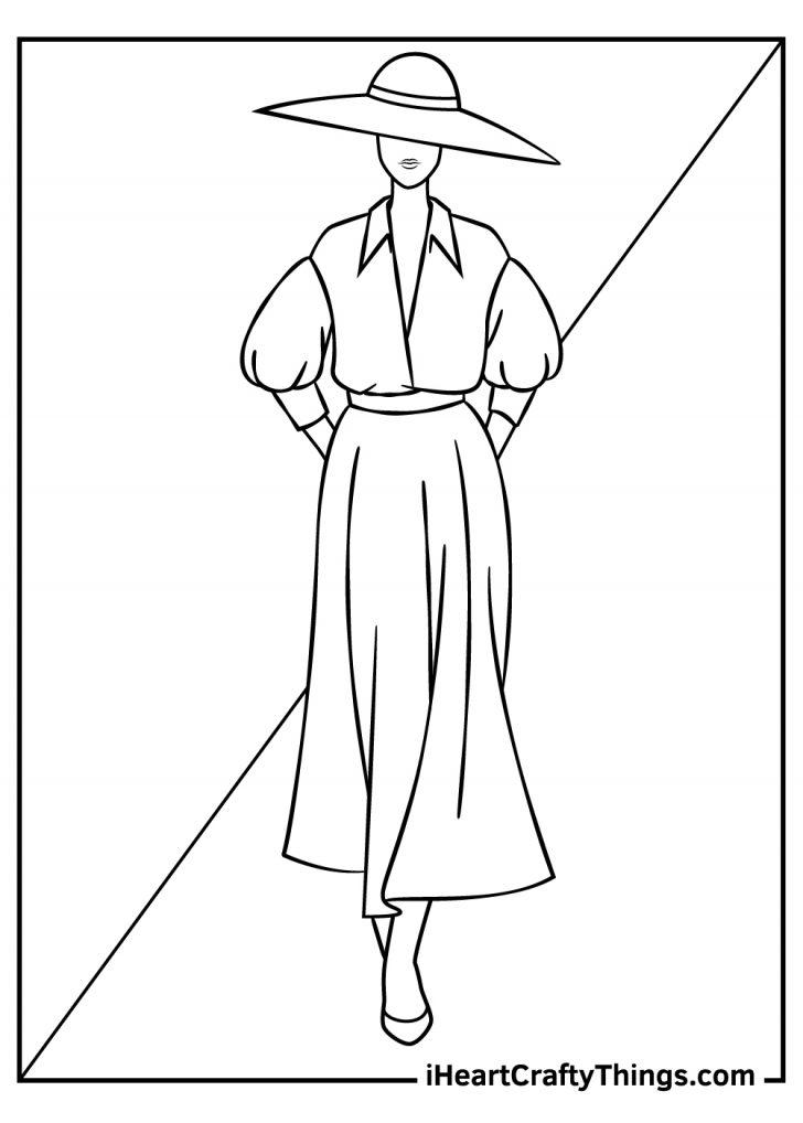 45+ Lovely Free Fashion Coloring Pages Download FREE