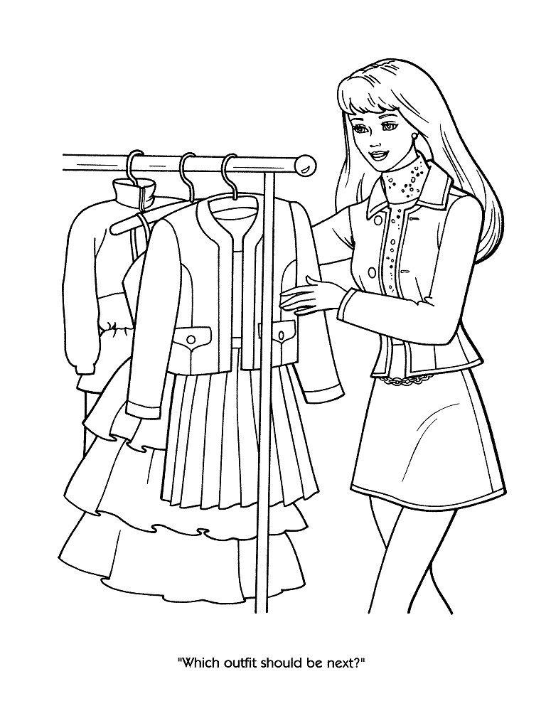 39+ Colorful Free Fashion Coloring Pages Inspirational