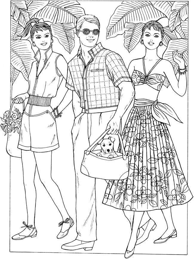 41+ Downloadable Free Fashion Coloring Pages Printable Sheets