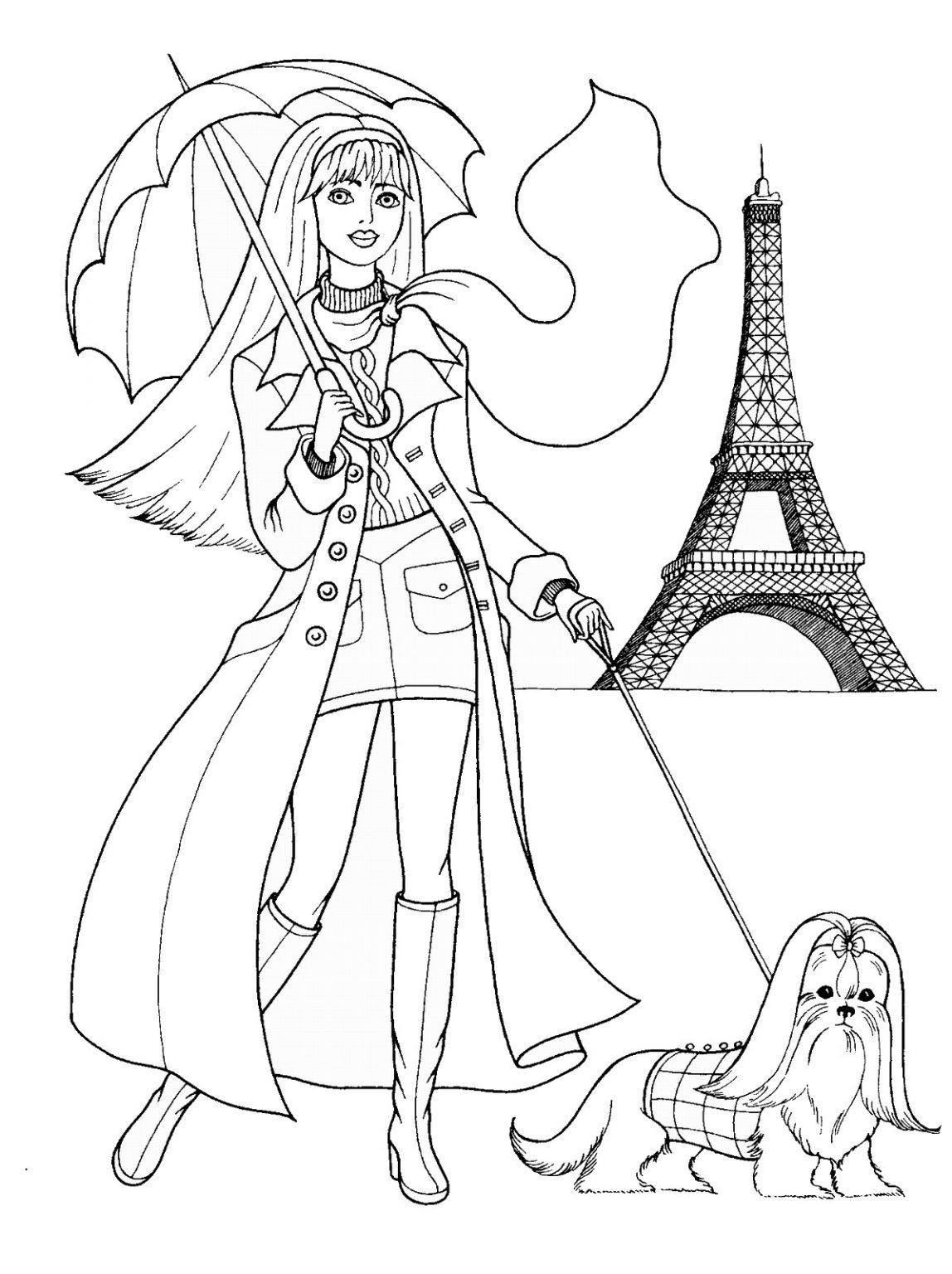 33+ Adorable Free Fashion Coloring Pages Aesthetic