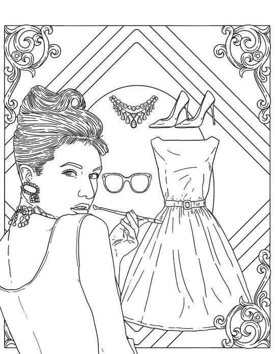 41+ Creative Free Fashion Coloring Pages for Kids