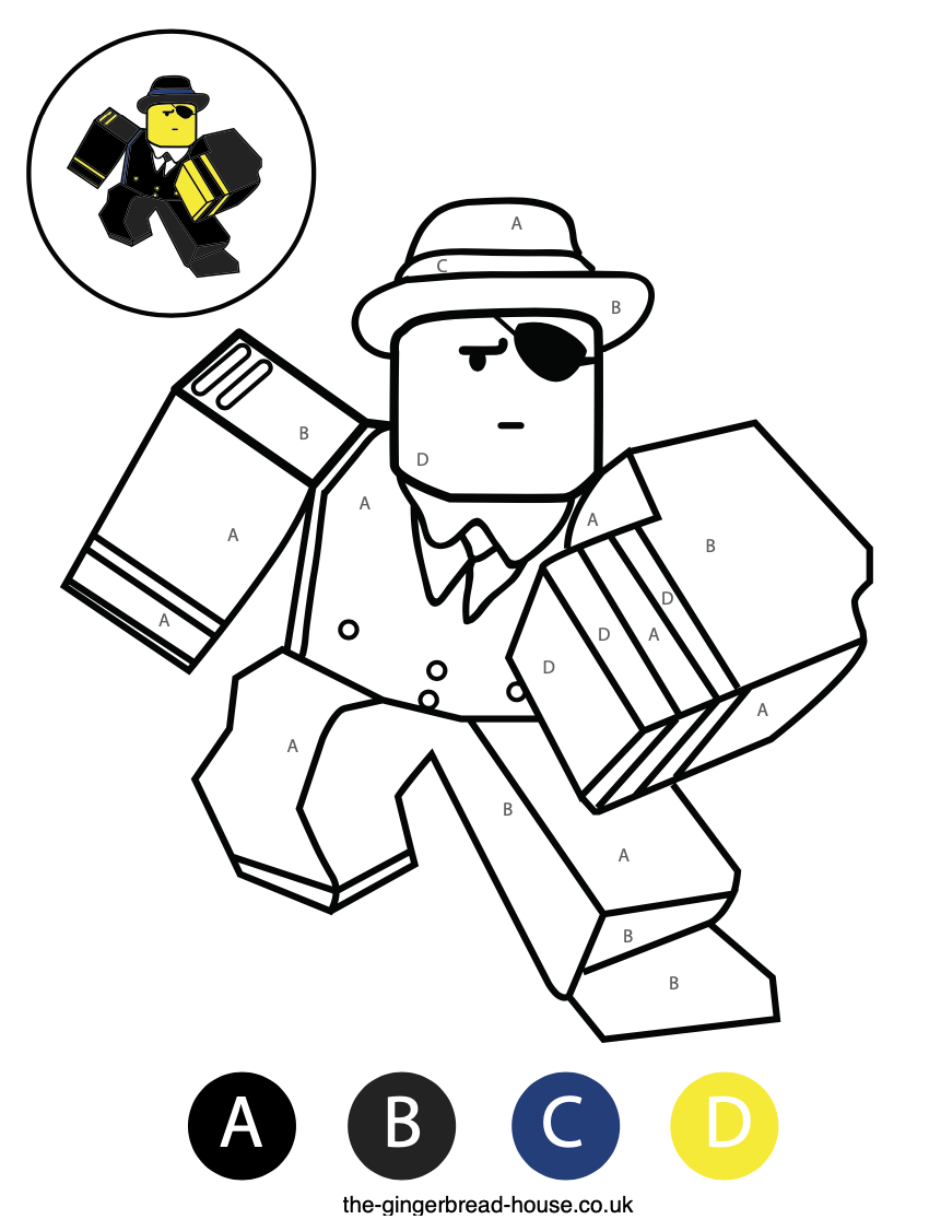 137+ Adorable Roblox Coloring Pages Printable