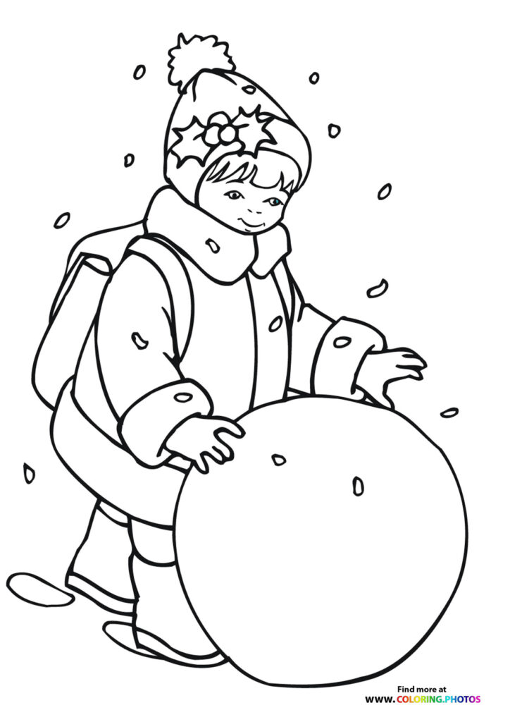 182+ Fantastic Winter Activity Coloring Pages Printable