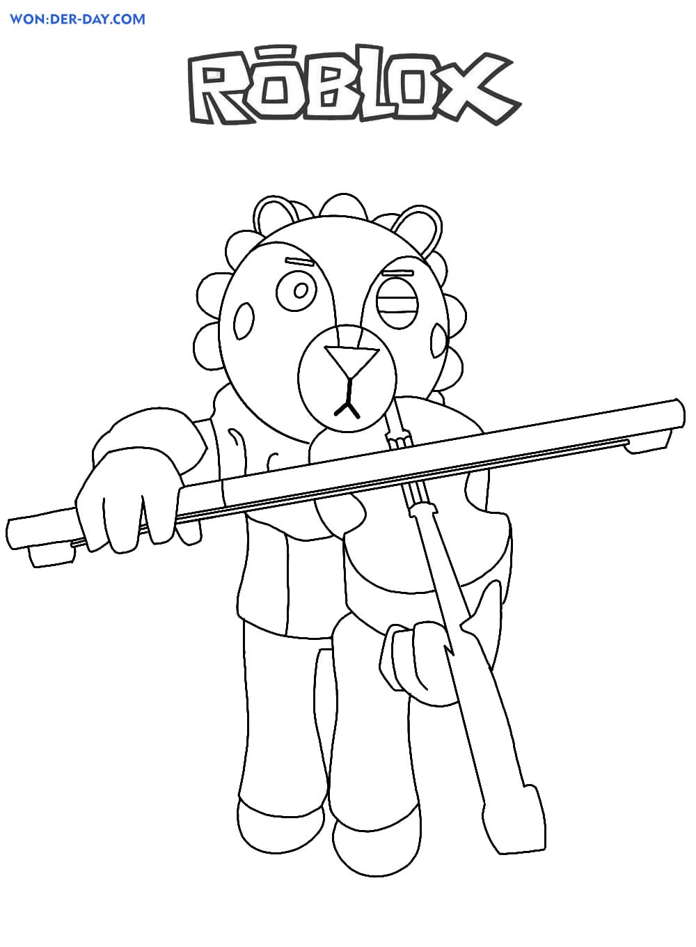 113+ Unique Roblox Coloring Pages Printable