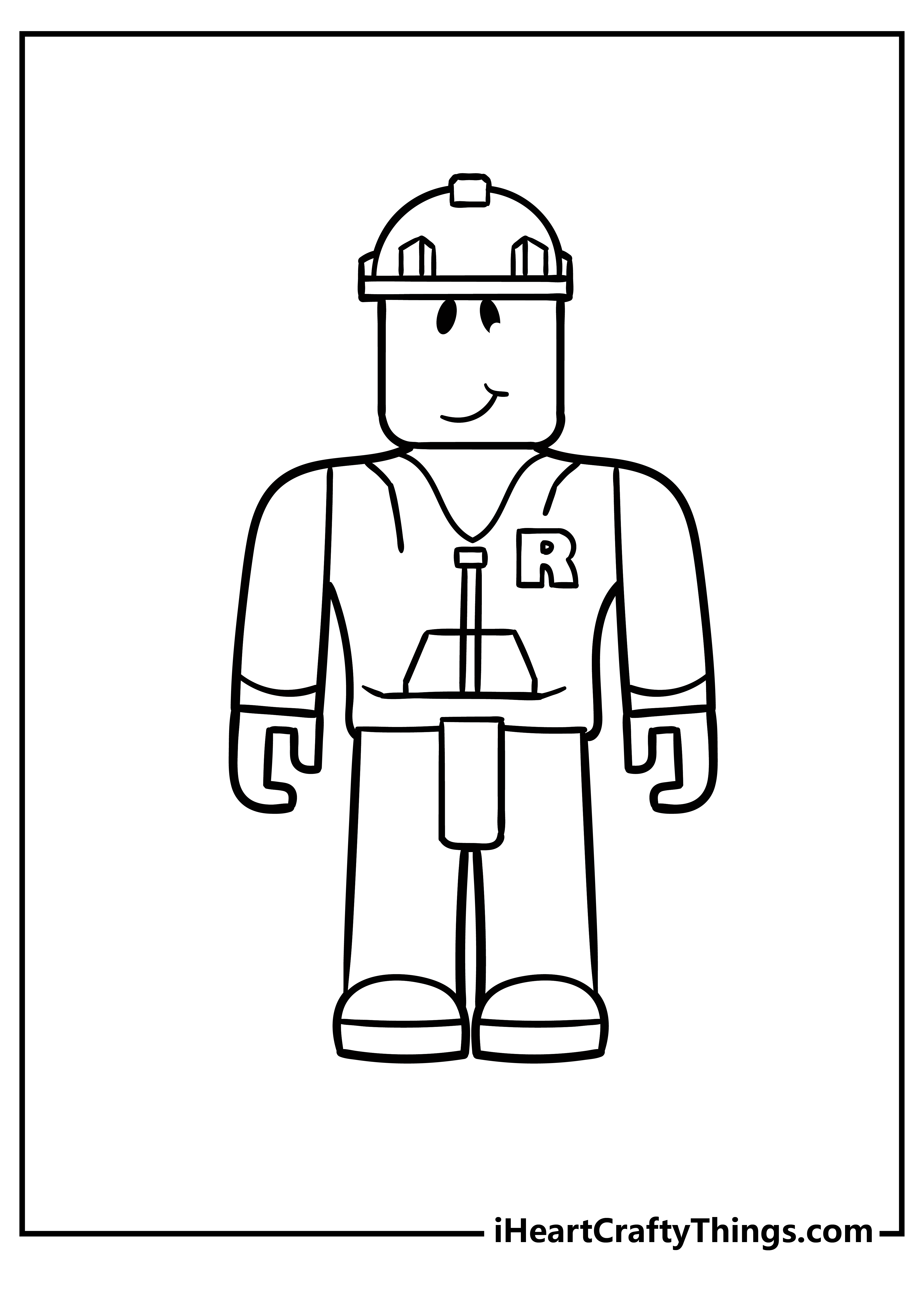 55+ Colorful Roblox Coloring Pages Printable