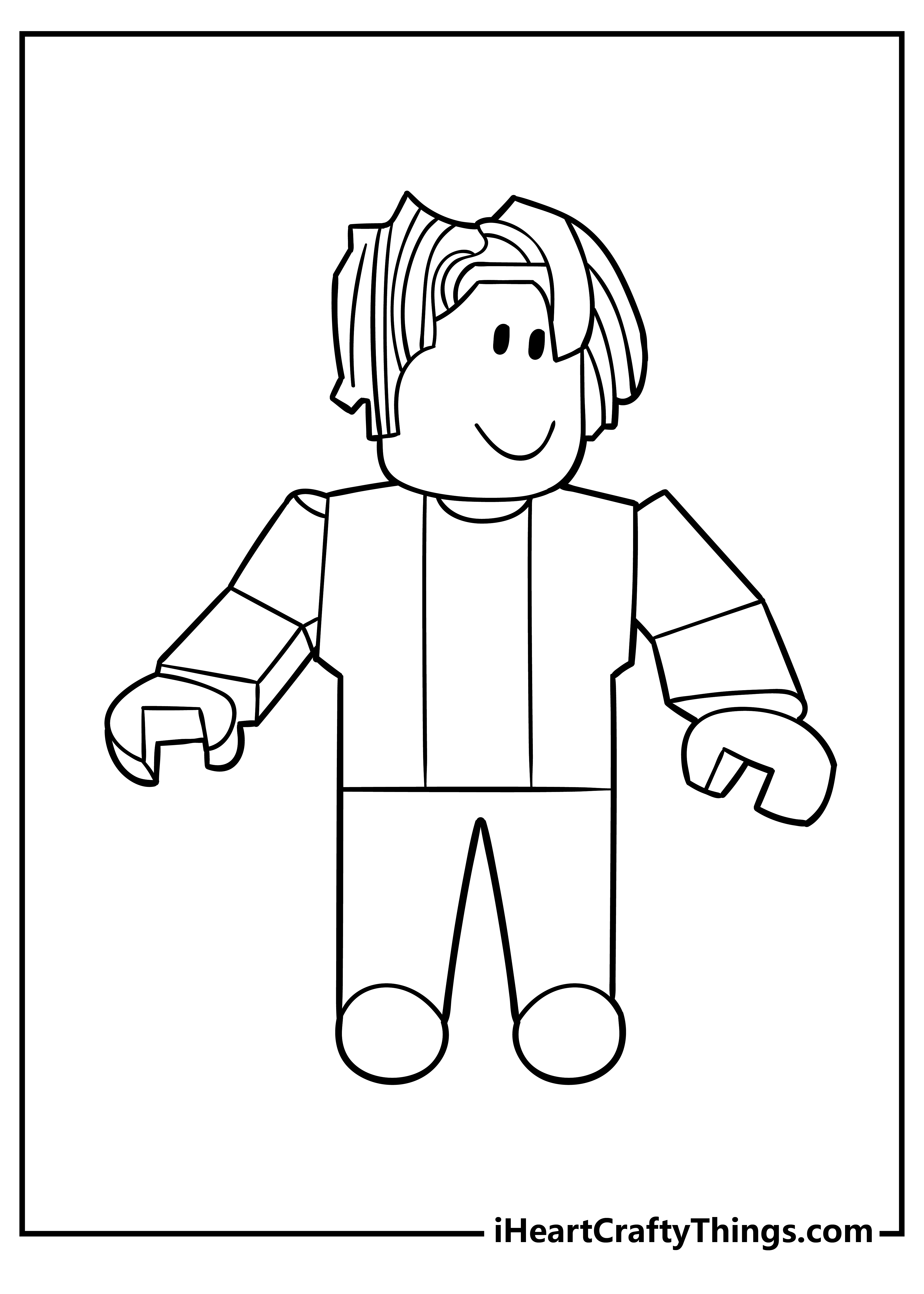 79+ Bright Roblox Coloring Pages Printable