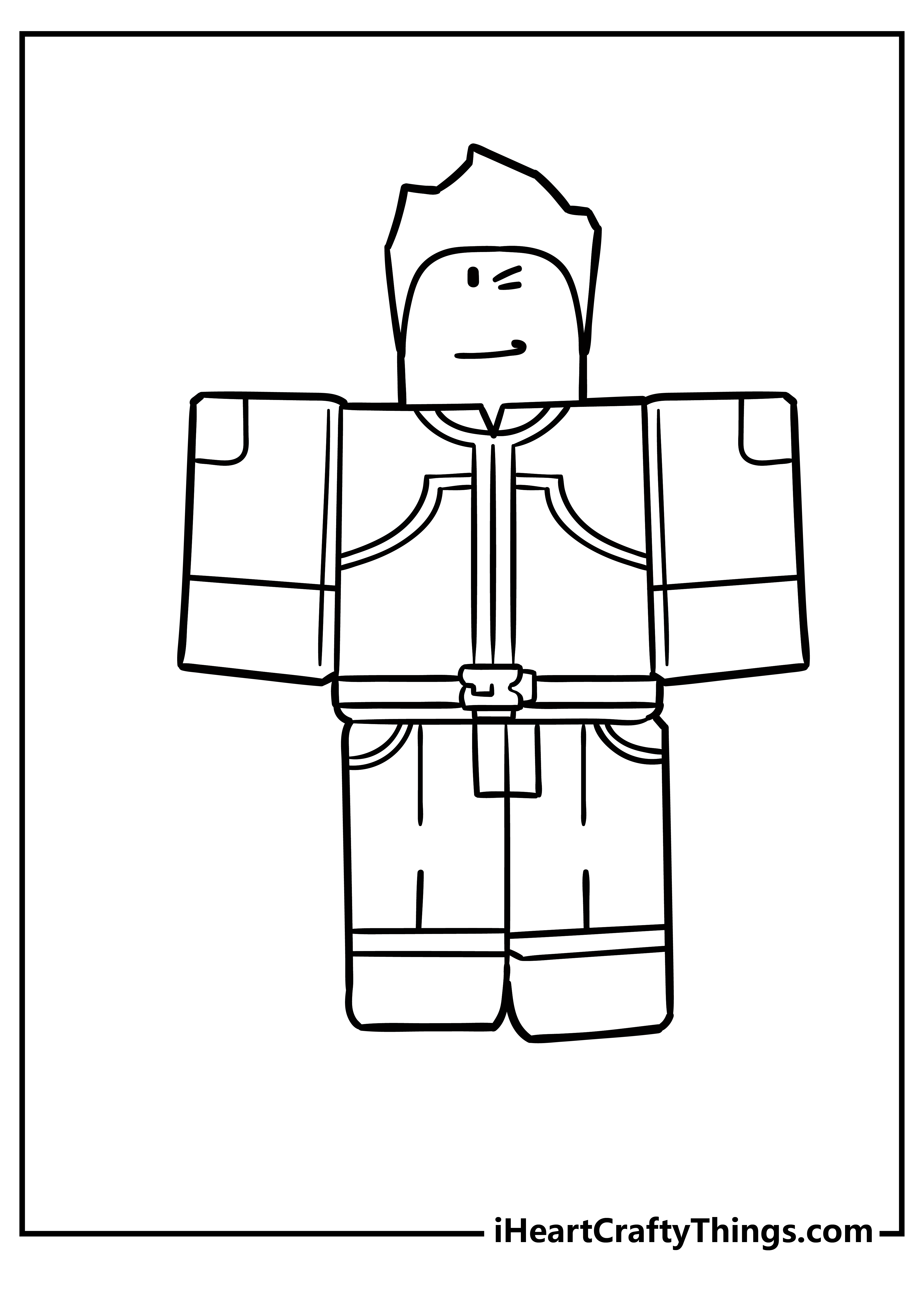 193+ Bright Roblox Coloring Pages Printable