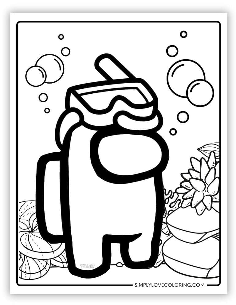 195+ Beautiful Crewmate Coloring Pages Printable