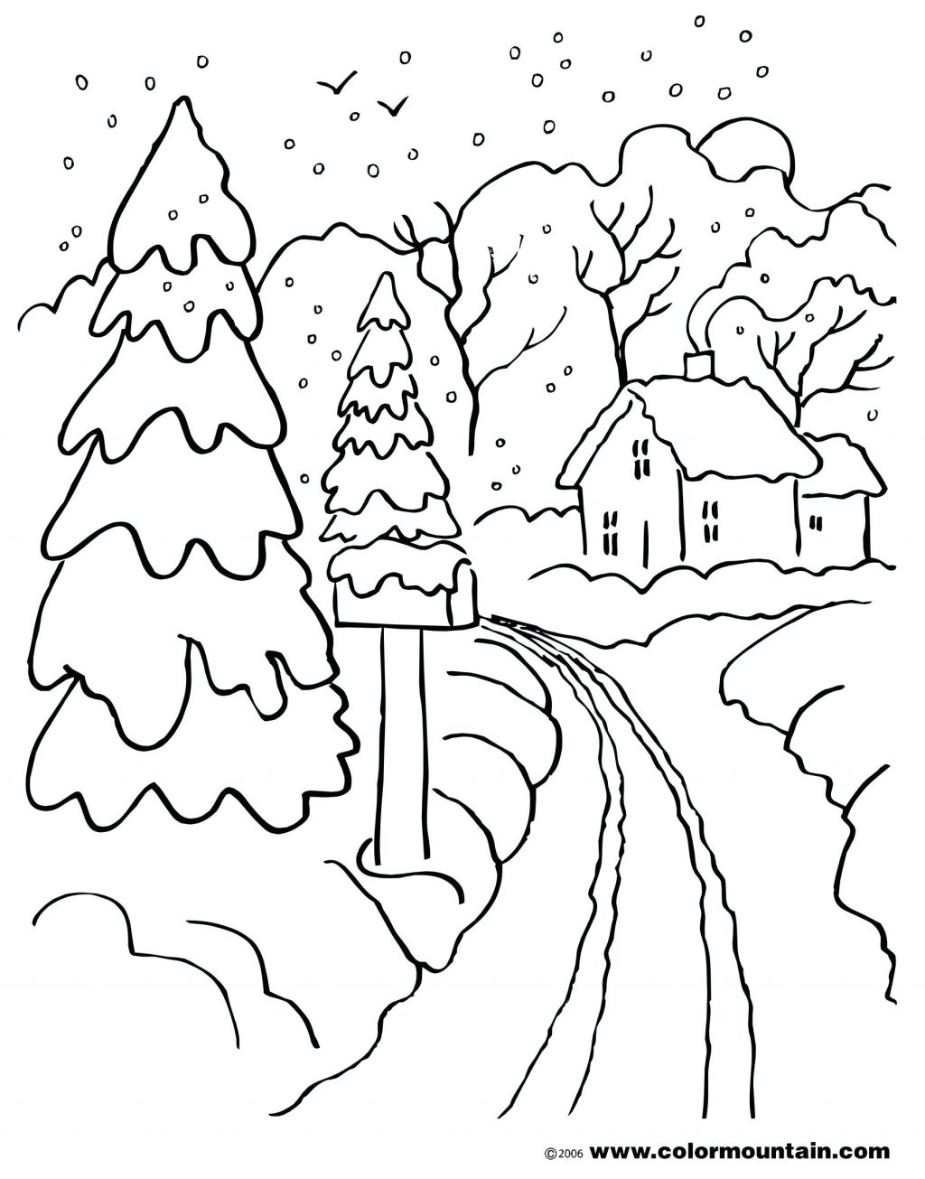 110+ Bright Winter Activity Coloring Pages Printable