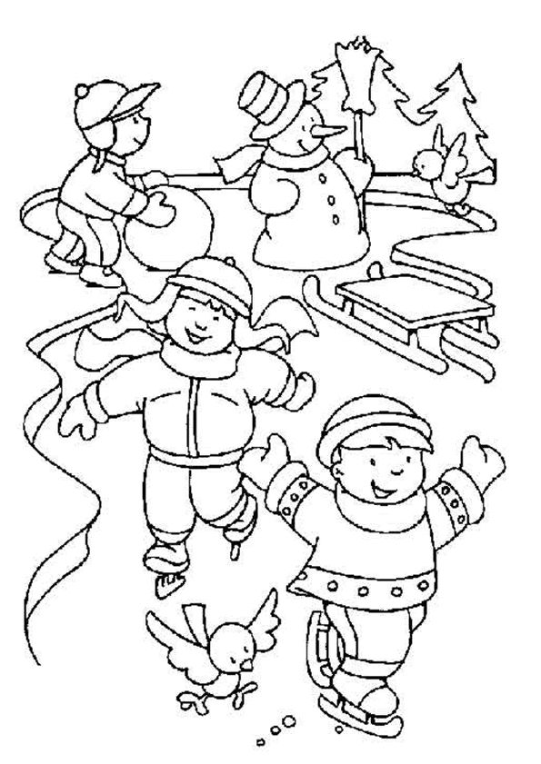 99+ Magical Winter Activity Coloring Pages Printable