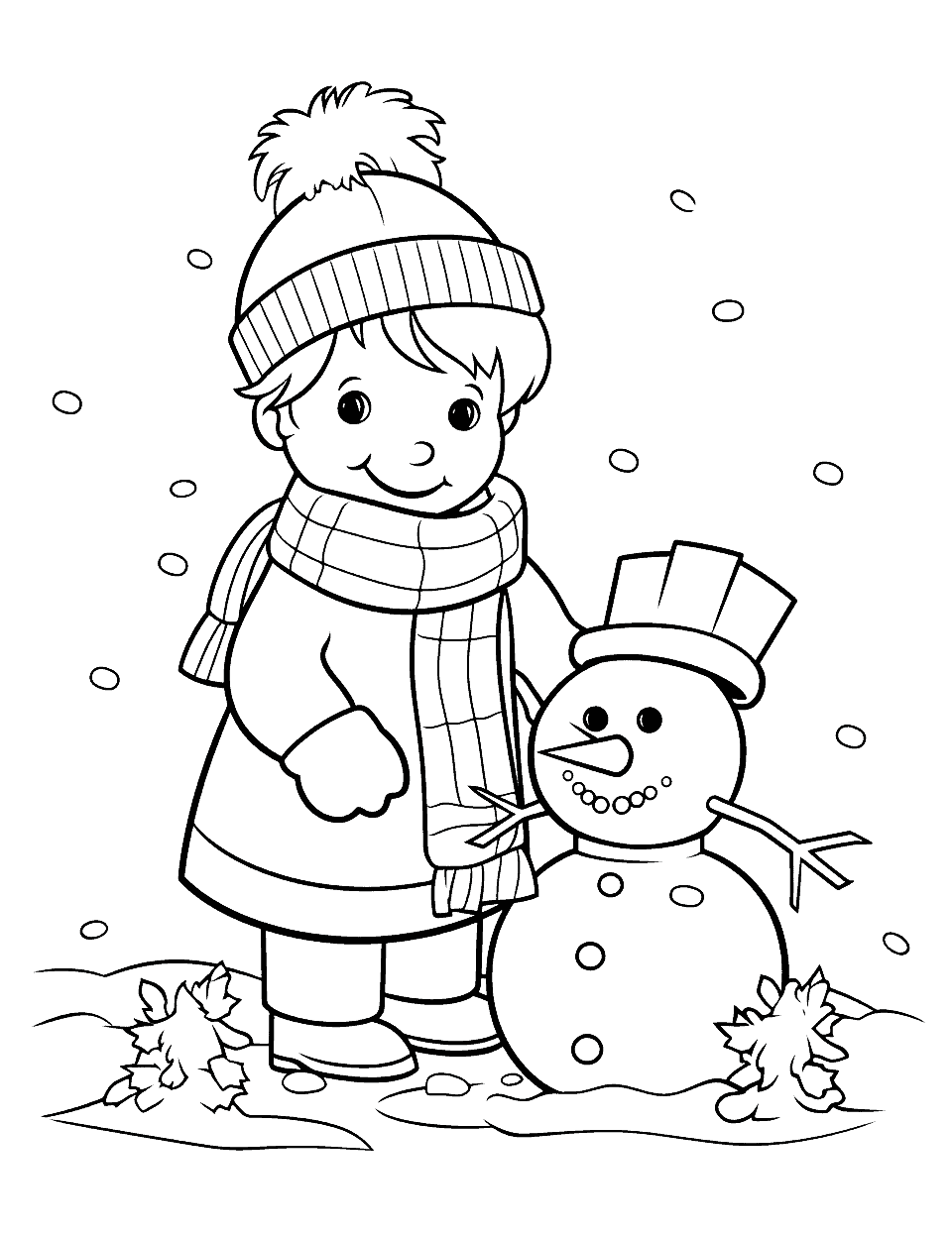 97+ Charming Winter Activity Coloring Pages Printable