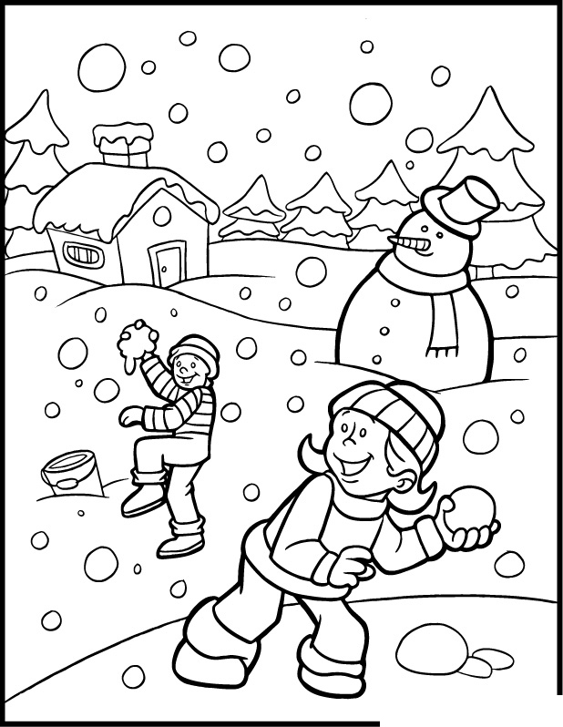 51+ Spectacular Winter Activity Coloring Pages Printable