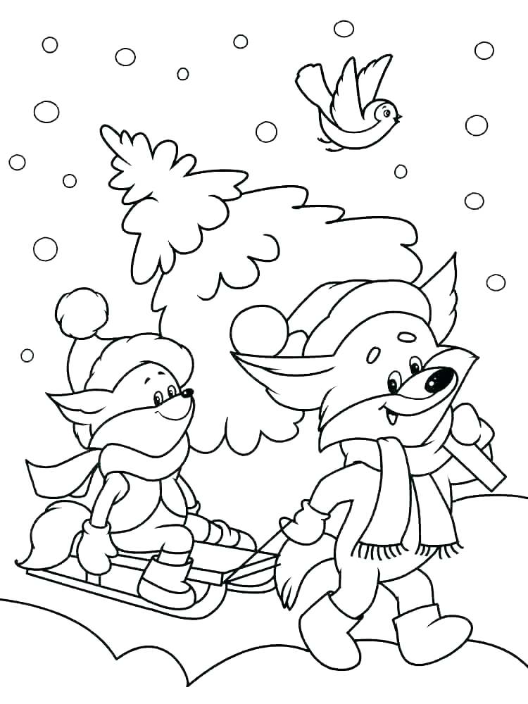 165+ Festive Winter Activity Coloring Pages Printable