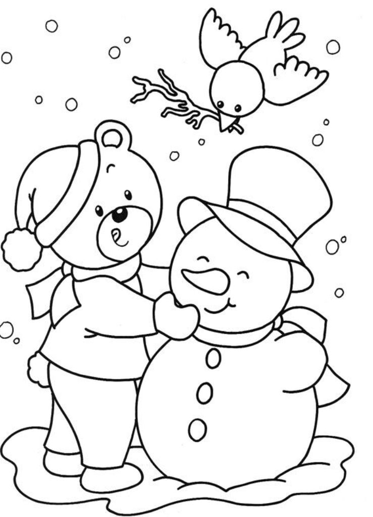 63+ Playful Winter Activity Coloring Pages Printable