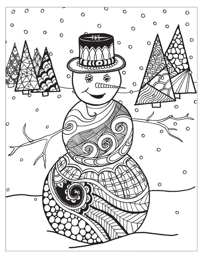 71+ Unique Winter Activity Coloring Pages Printable