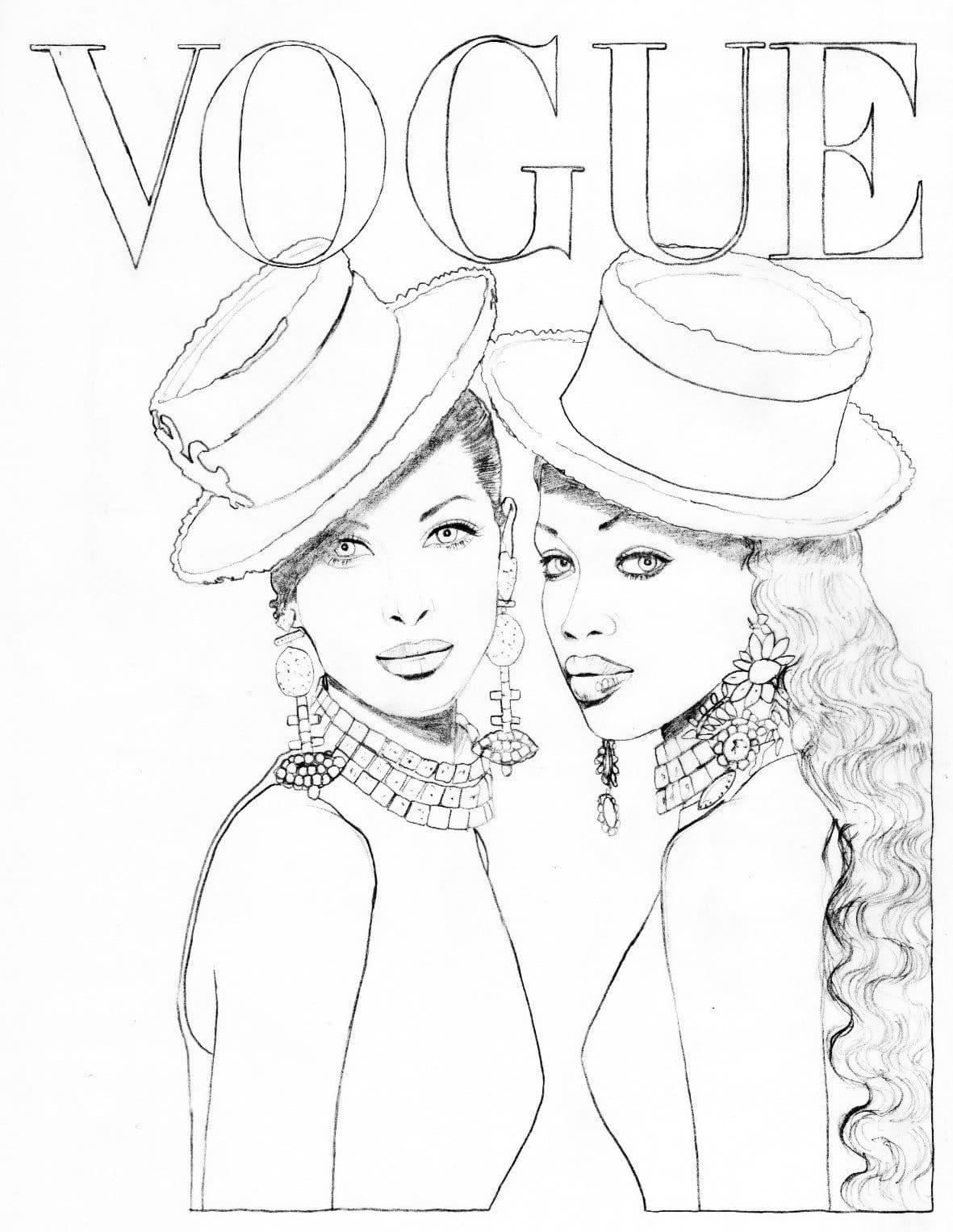 38+ Adorable Free Fashion Coloring Pages Detailed