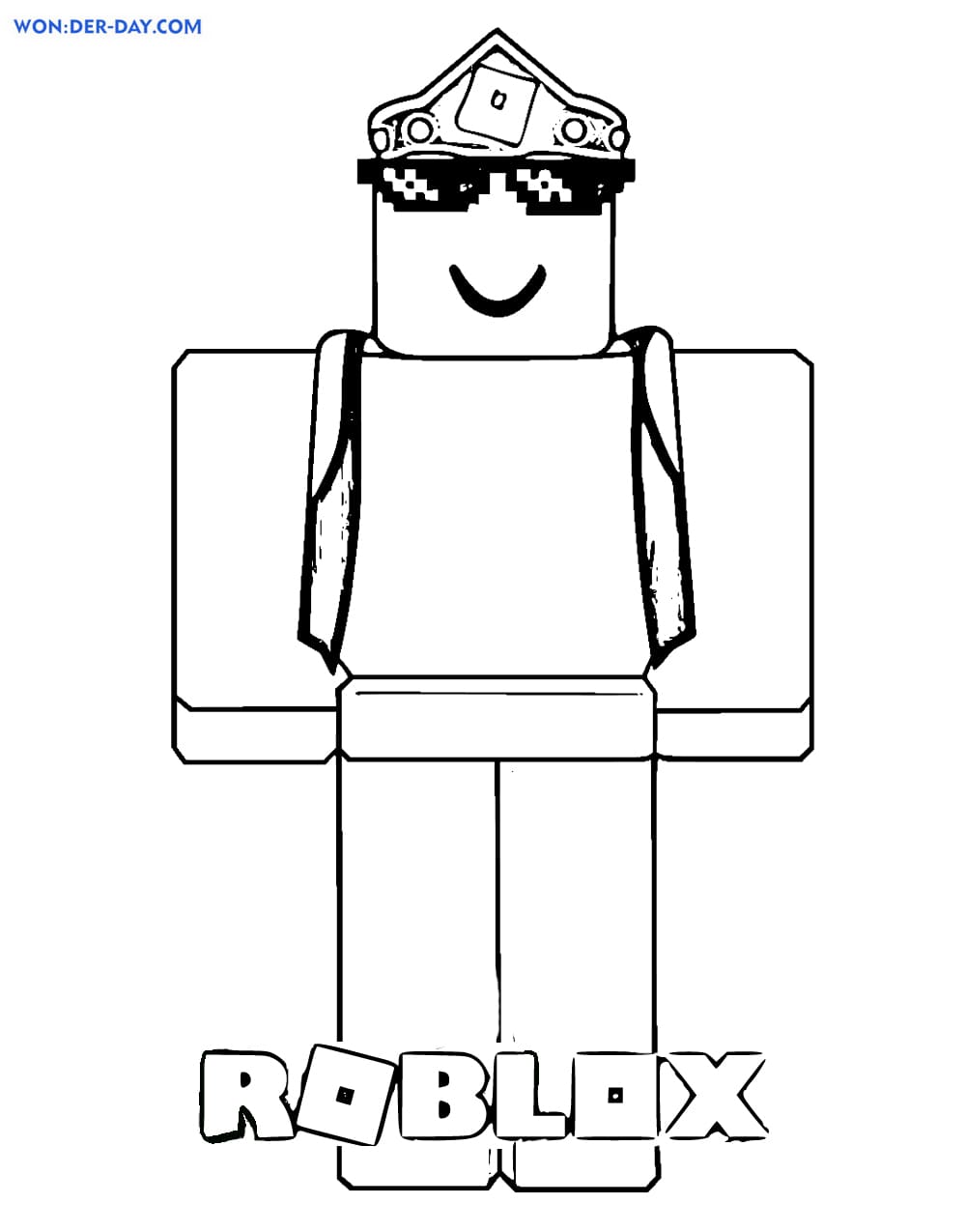 180+ Enchanting Roblox Coloring Pages Printable