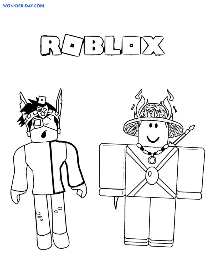 94+ Whimsical Roblox Coloring Pages Printable