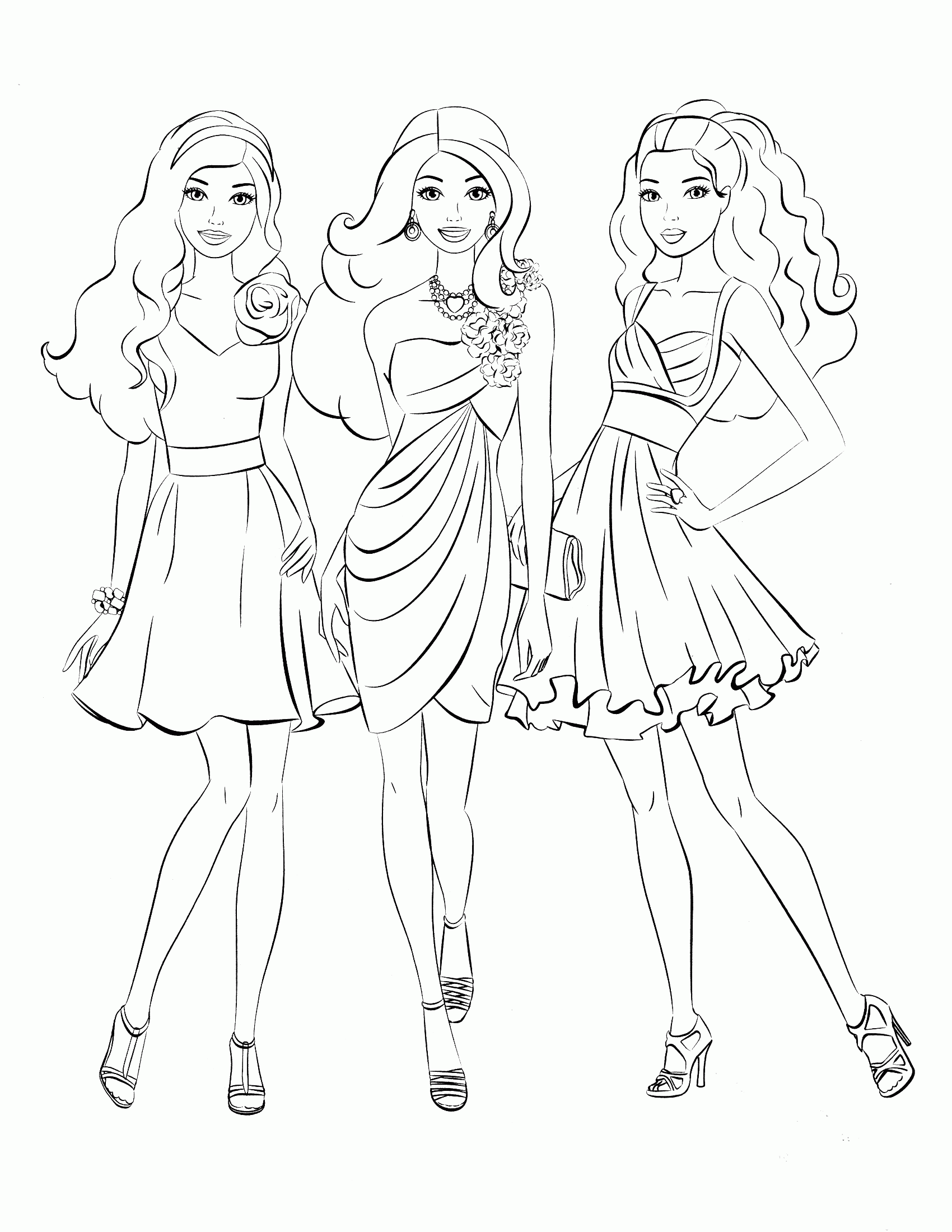 39+ Free Free Fashion Coloring Pages Realistic