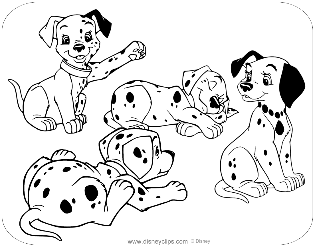 10 Fun 101 Dalmatians Disney Coloring Pages for Hours of Creative Adventure