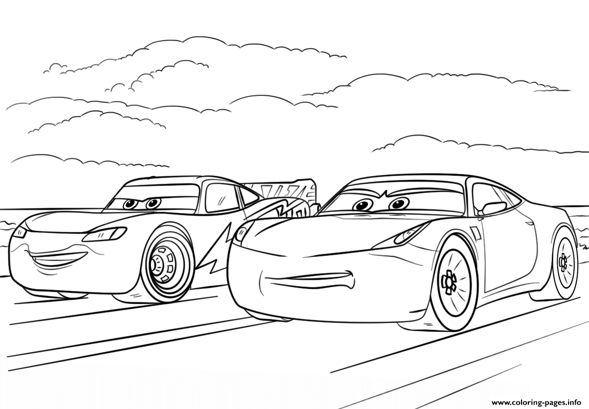 10 Cool Cars 3 Disney Coloring Pages for Fans