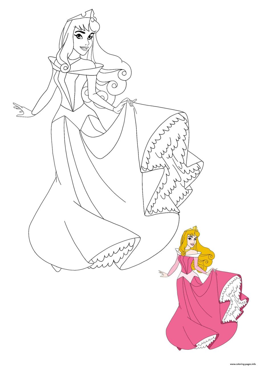 10 Beautiful Aurora Disney Coloring Pages to Color