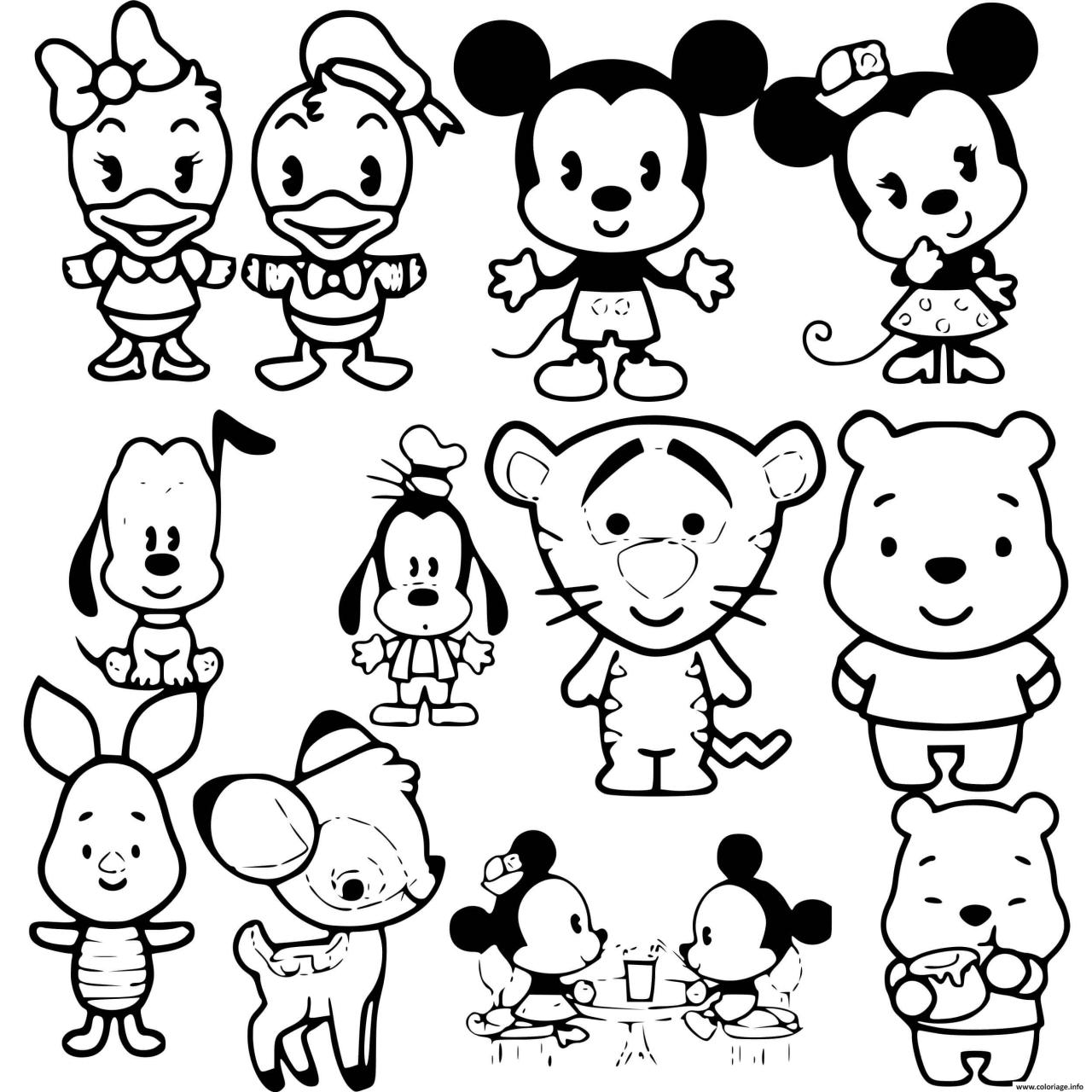 10 Kawaii Disney Coloring Pages for a Magical Coloring Adventure