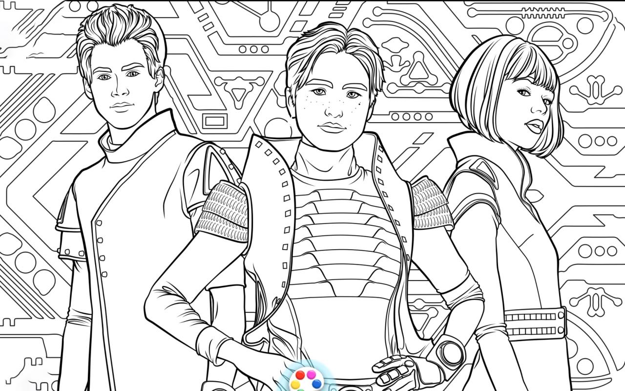 10 Exciting Disney Zombies 3 Coloring Pages to Enjoy