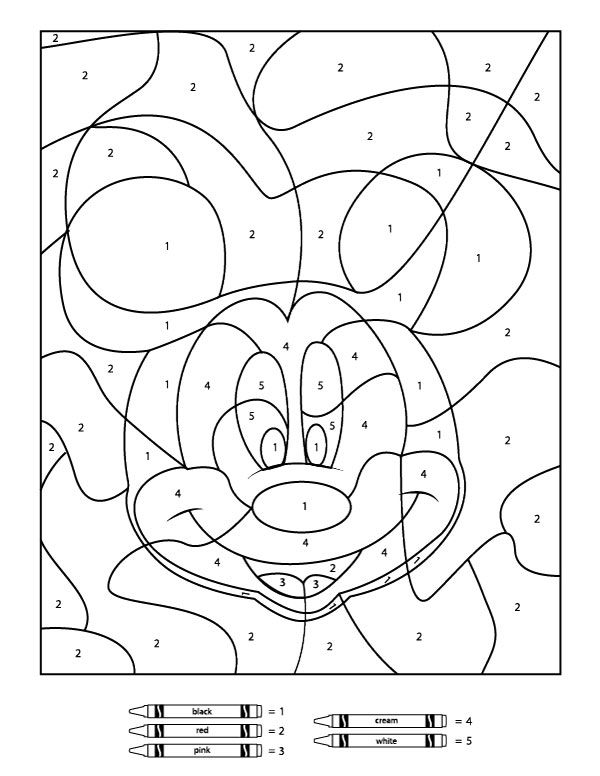 10 Disney Coloring Book By Numbers PDFs for a Magical Coloring Adventure