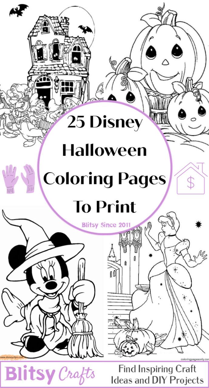 10 Spooky October Disney Coloring Pages for Halloween Fun