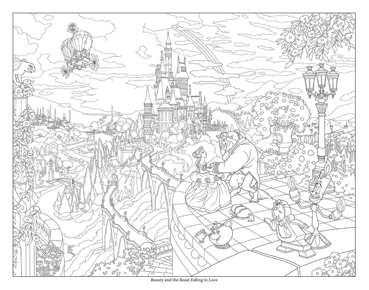 10 Thomas Kinkade Disney Coloring Books: Escape into Magical Masterpieces