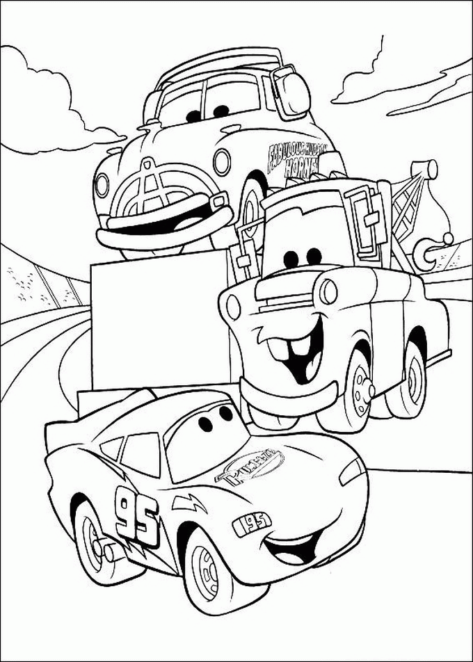 45+ Printable Disney Coloring Pages Cars Free Printable