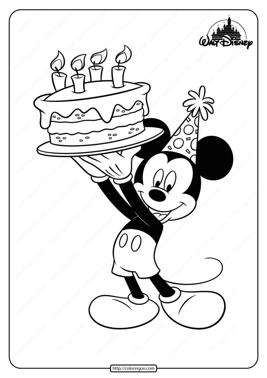 10 Fun Disney Birthday Coloring Pages for Party Fun