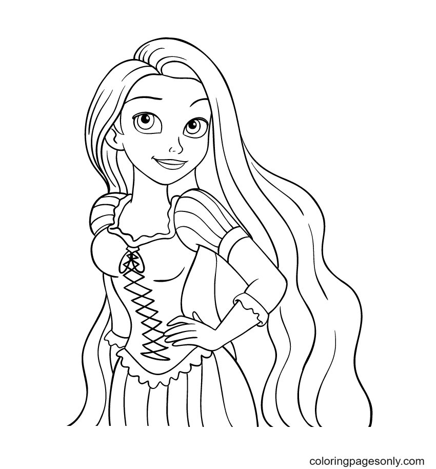 10 Beautiful Disney Girl Coloring Pages to Download